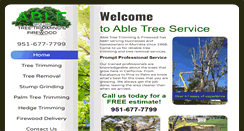 Desktop Screenshot of abletreesvce.com